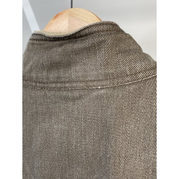 Wolverine Upland Sherpa Lined Gray Vest Twill Cotton Men’s Large Full Zip - Picture 7 of 16